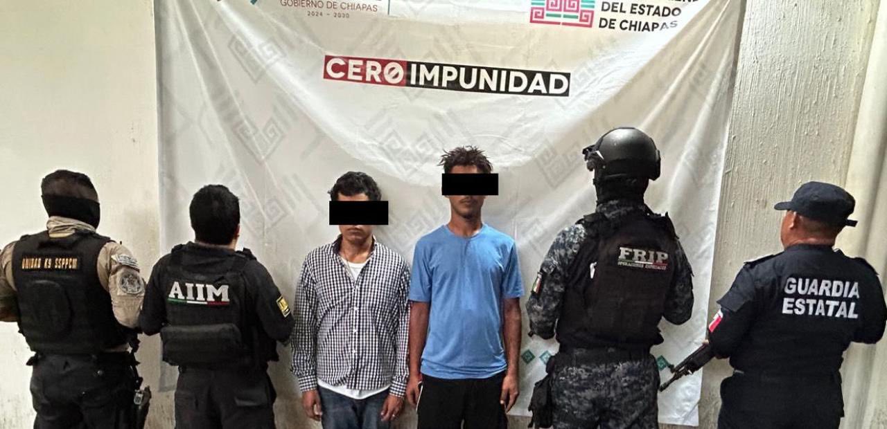 En operativos interinstitucionales detienen a cinco personas con presuntos narcóticos en Tapachula y San Cristóbal.