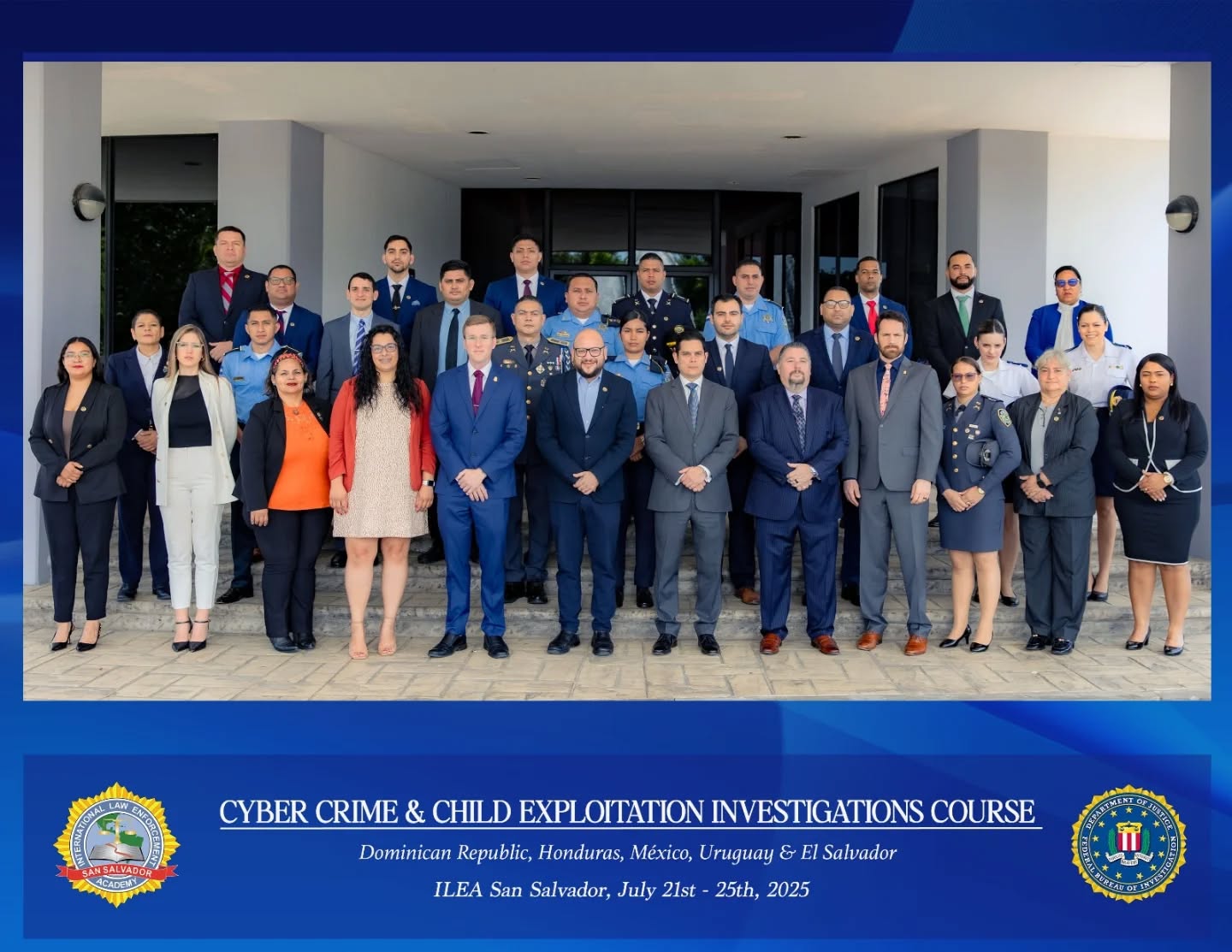 SSP asiste a capacitación en materia de Explotación Infantil y Delitos Cibernéticos del FBI en San Salvador.