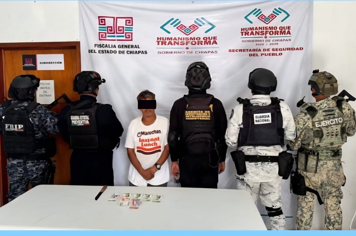 En operativo interinstitucional detienen a presunto responsable del delito de robo con violencia.