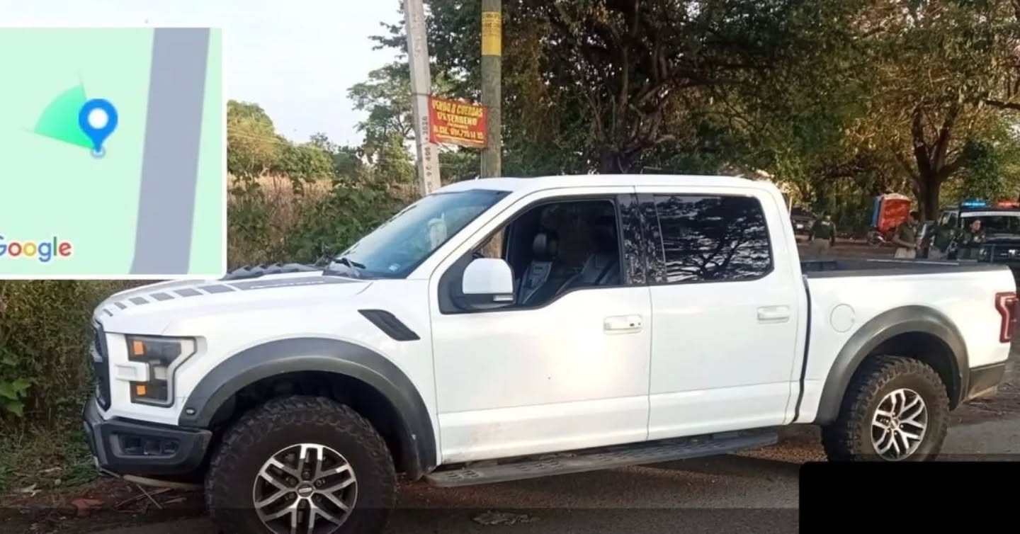 Policía Estatal Fronteriza asegura vehículo en Tapachula con reporte de robo en Estados Unidos.