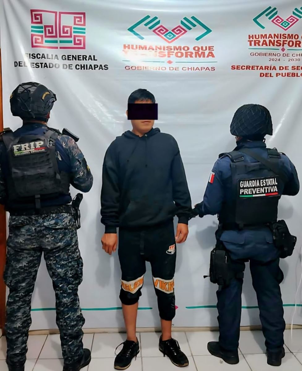 En operativo de seguridad en Frontera Comalapa detienen a masculino por presunta violencia familiar