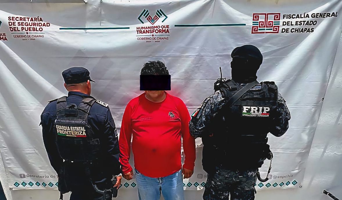 En operativo de seguridad detienen a masculino en posesión de narcóticos en Tuxtla Chico