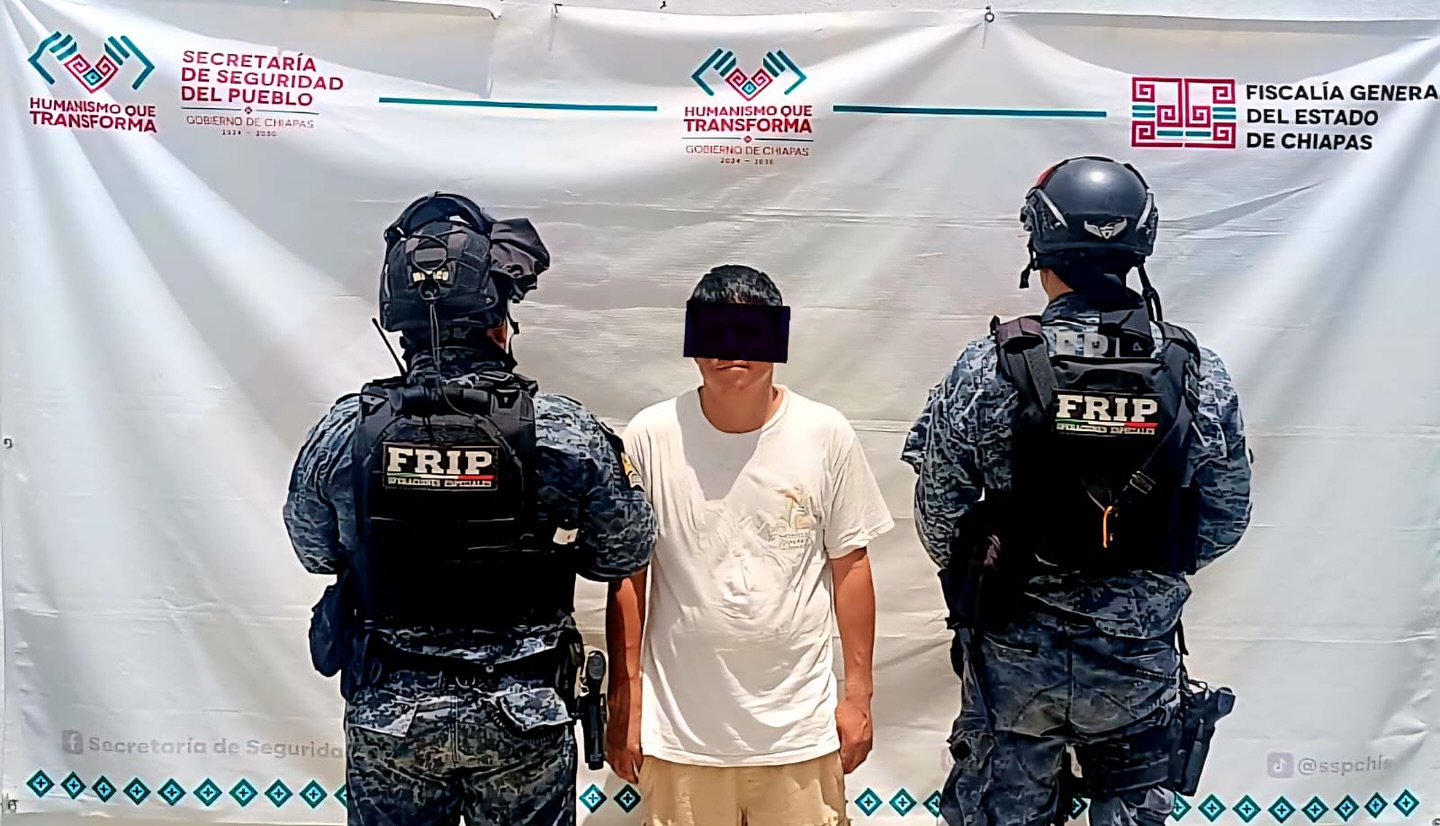 En operativo de seguridad detienen a masculino con narcóticos en Tapachula