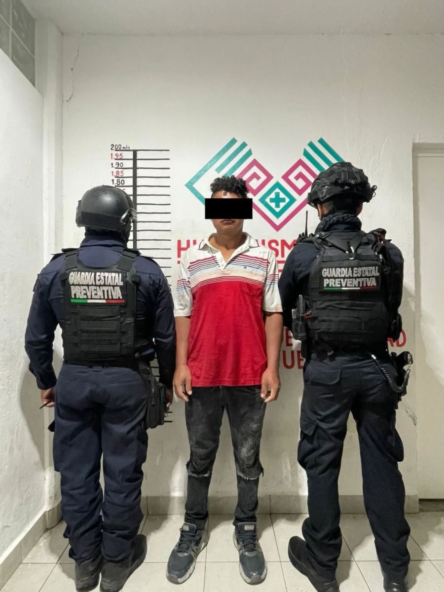 En operativo de seguridad detienen a masculino con arma de fuego en Tuxtla Gutiérrez