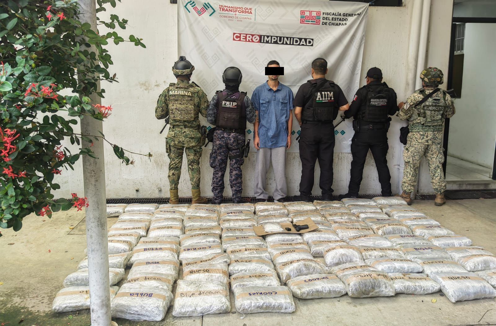 En operativo interinstitucional detienen a masculino con más de 80 kilogramos de presuntos narcóticos 