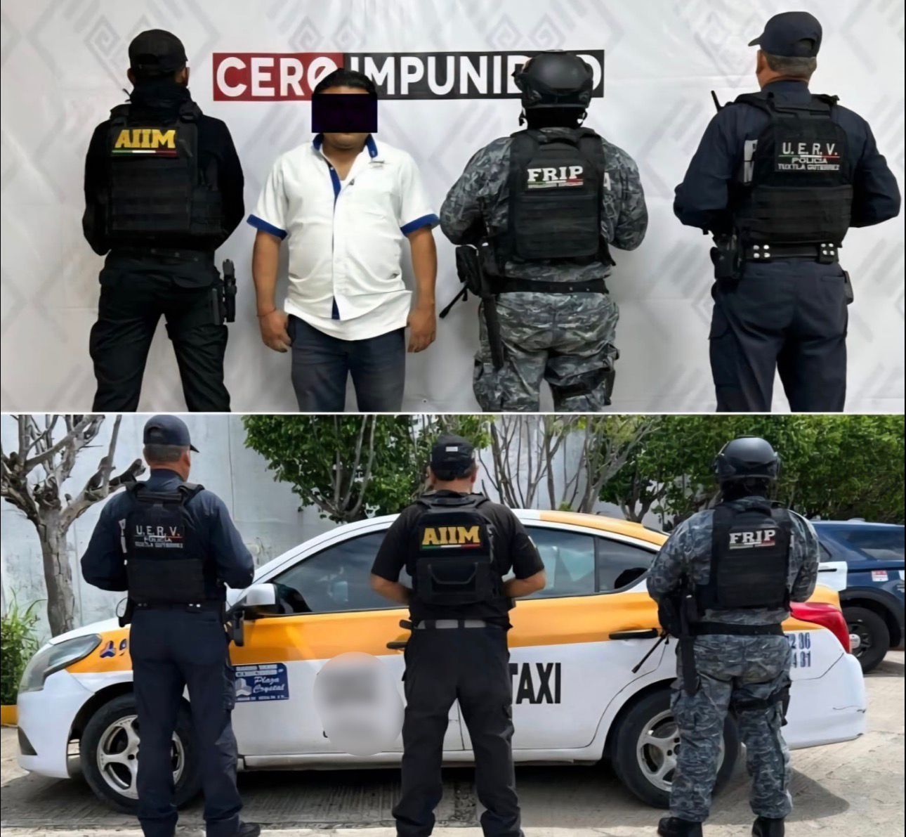 En operativo de seguridad en Tuxtla Gutiérrez detienen a masculino con vehículo con reporte de robo