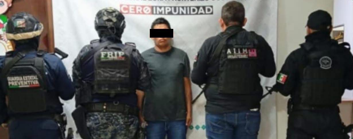SSP y FGE aprehenden a presunto responsable de homicidio calificado