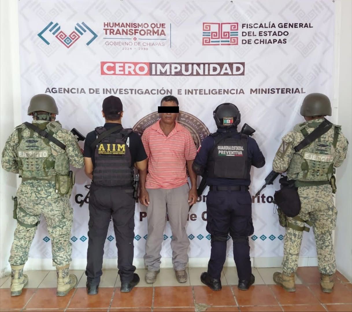 Por violencia familiar, en operativo interinstitucional detienen a presunto responsable