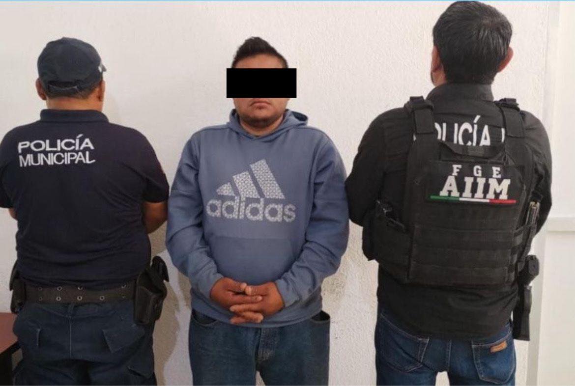 SSP y FGE detienen a masculino por presunta violencia familiar.