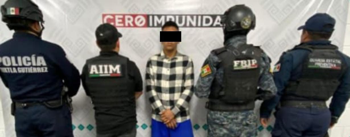 En Tuxtla, la SSP y FGE aprehenden a presunto responsable de robo con violencia agravada