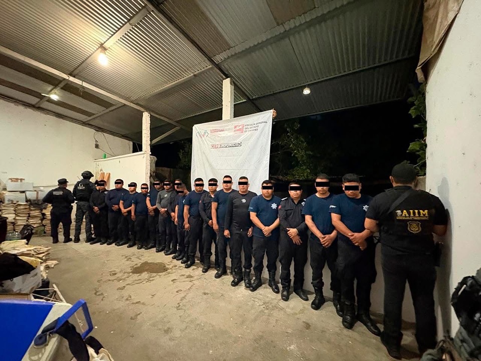 SSP, FGE y GN detienen a 16 presuntos elementos policiales por el delito de evasión de preso