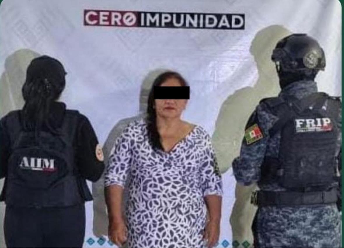 SSP y FGE aprehenden a presunta responsable del delito en materia electoral y atentados contra la paz 