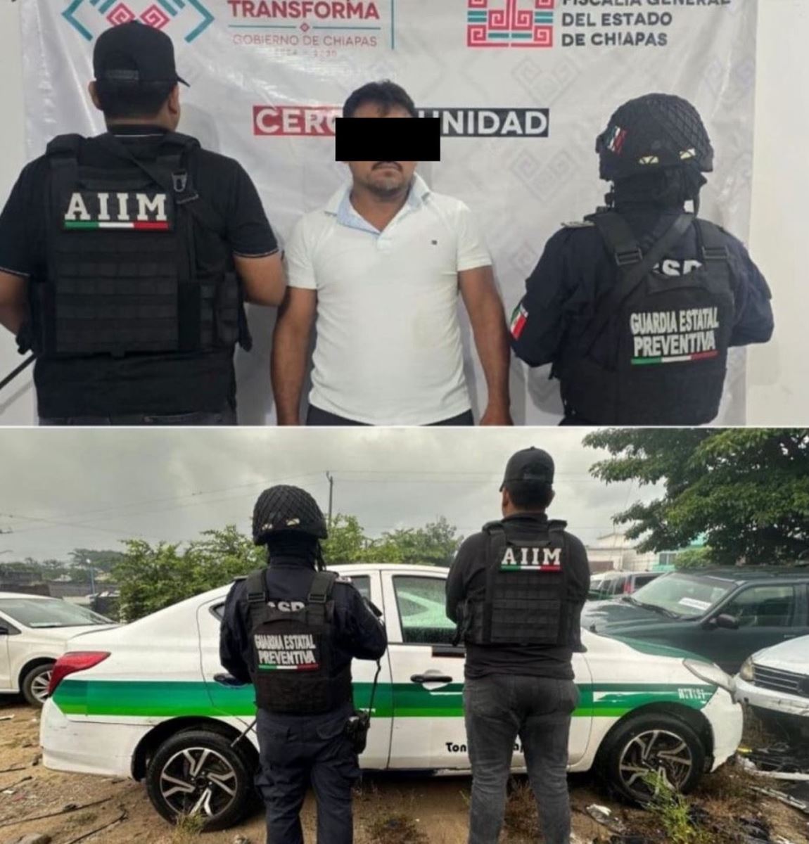 SSP y FGE detienen a masculino por probable delito de resistencia de particulares en Tonalá