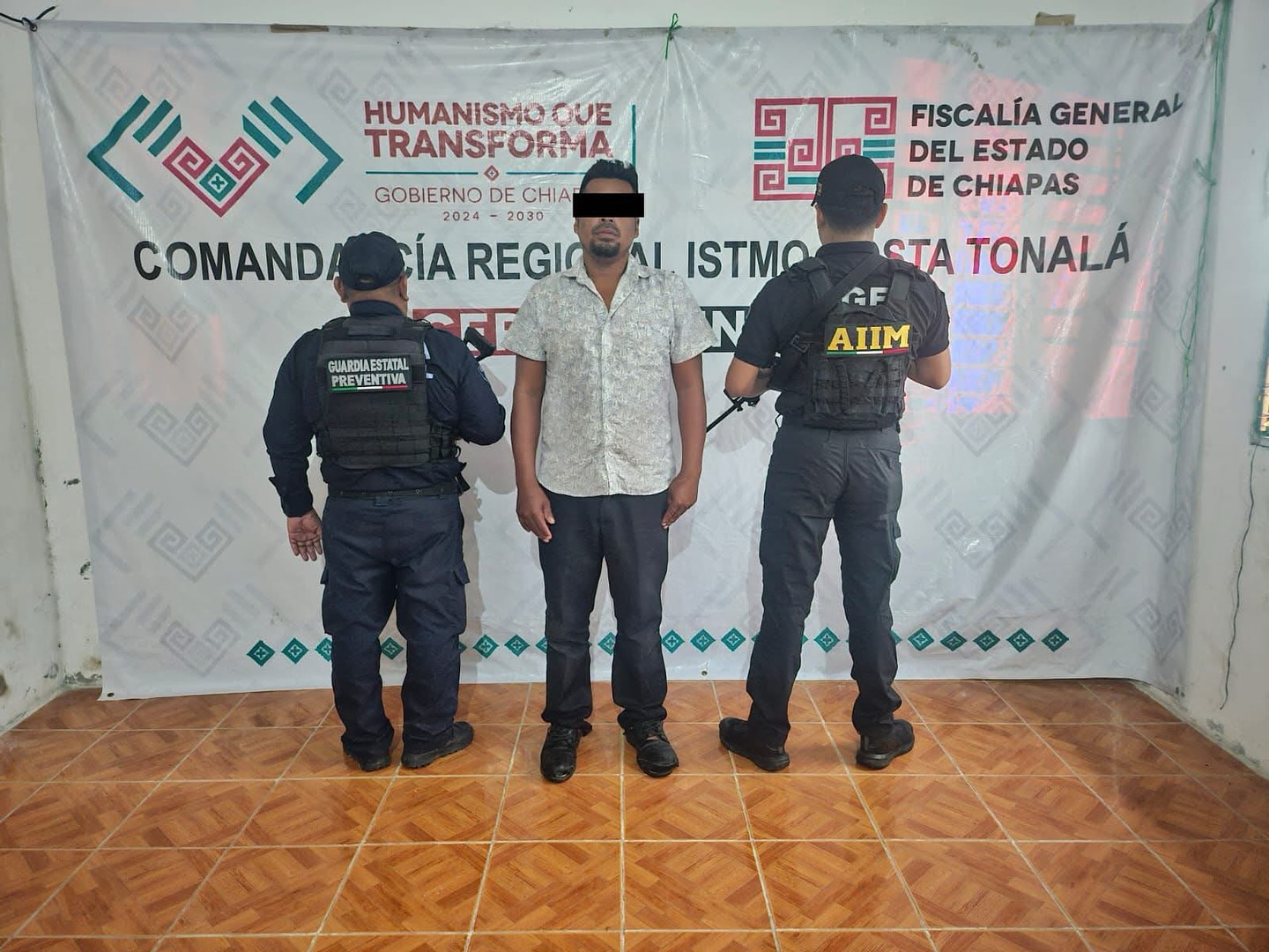 SSP y FGE aprehenden a presunto responsable de pederastia agravada, por hechos en Acacoyagua