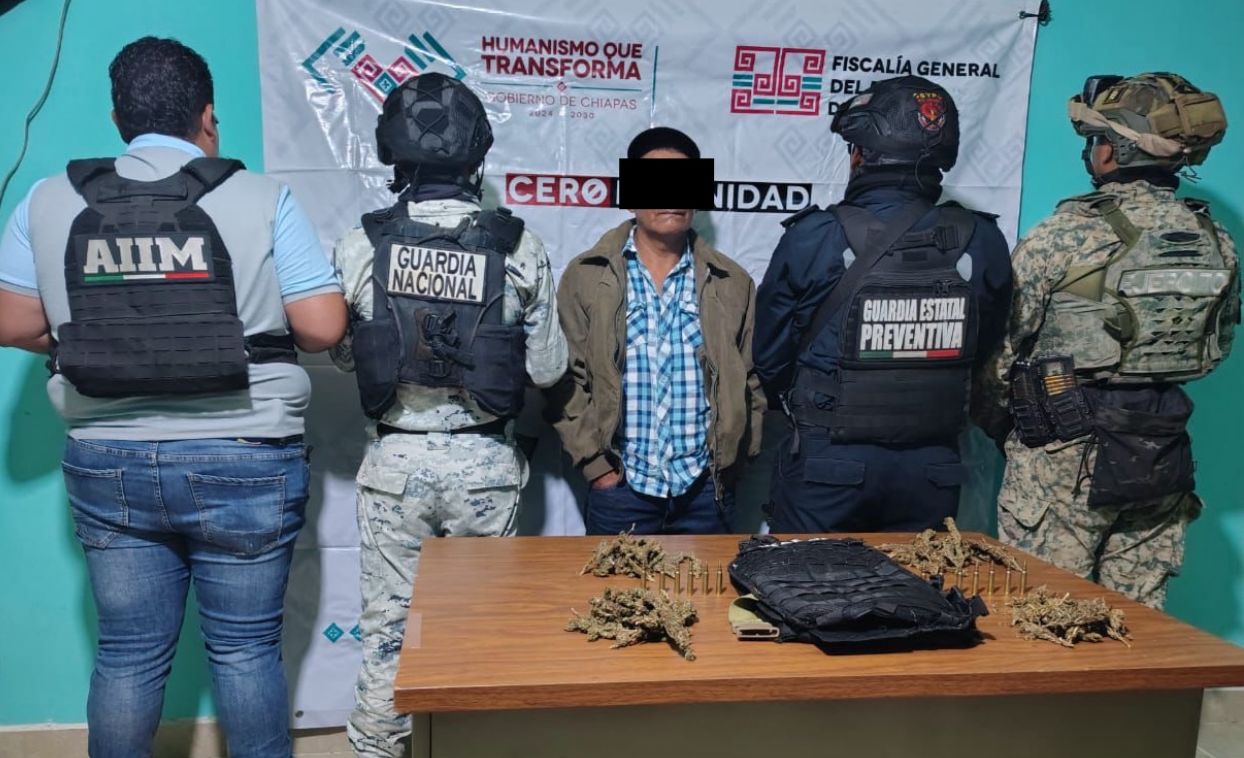 En operativo interinstitucional, detienen a presunto responsable de agresión en Rincón Chamula 