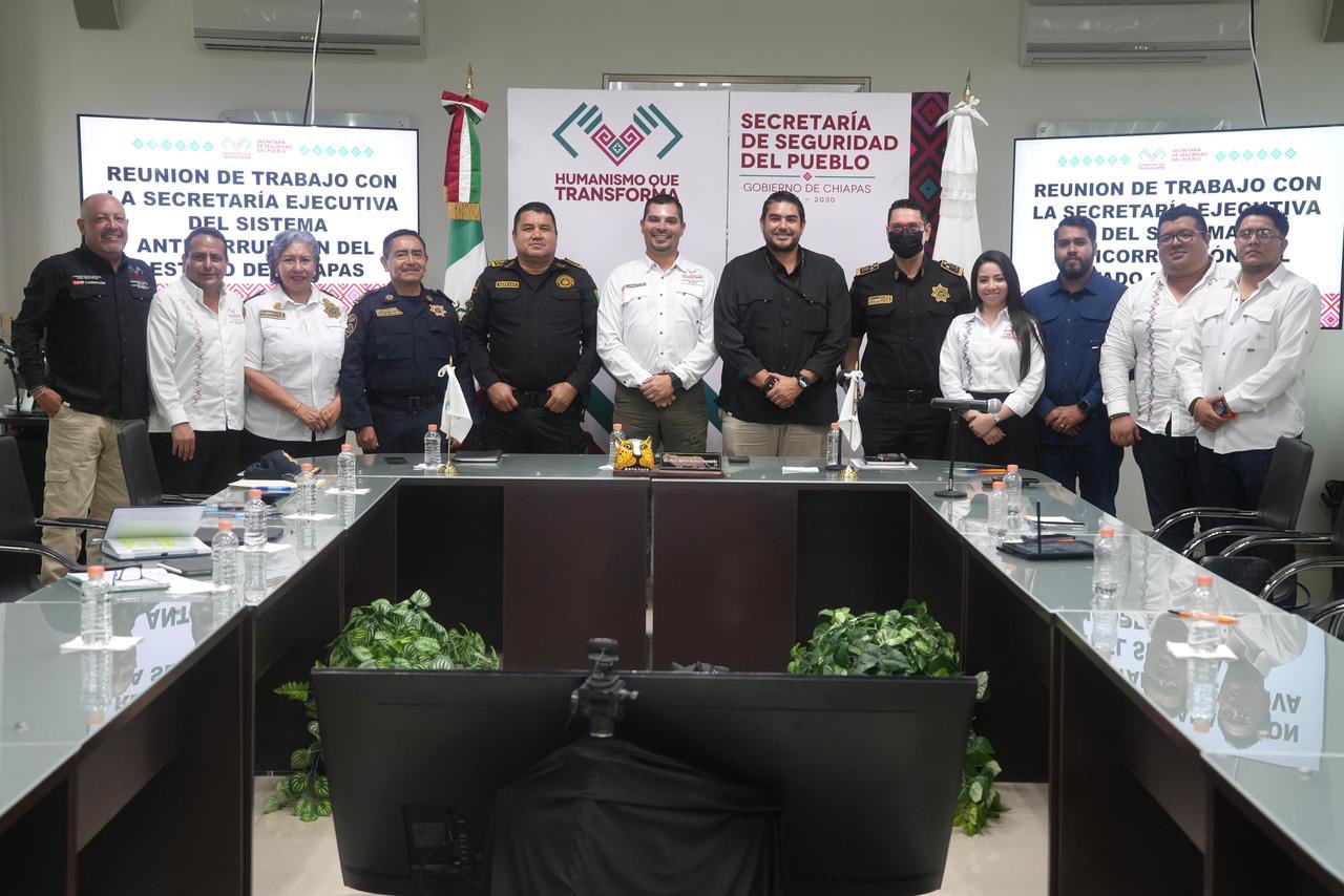 “Les ofrecemos todo el apoyo de la SSP para continuar trabajando contra la corrupción”: Óscar Alberto Aparicio 