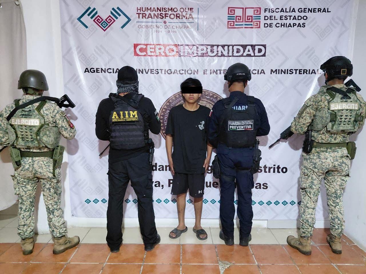 Por homicidio calificado, SSP, FGE y Defensa aprehenden al presunto responsable