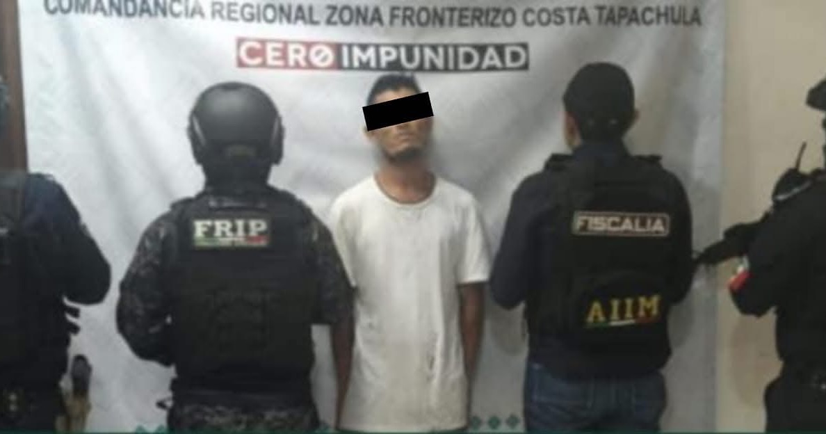 SSP y FGE aprehenden a presunto responsable de pederastia agravada, por hechos en Tapachula