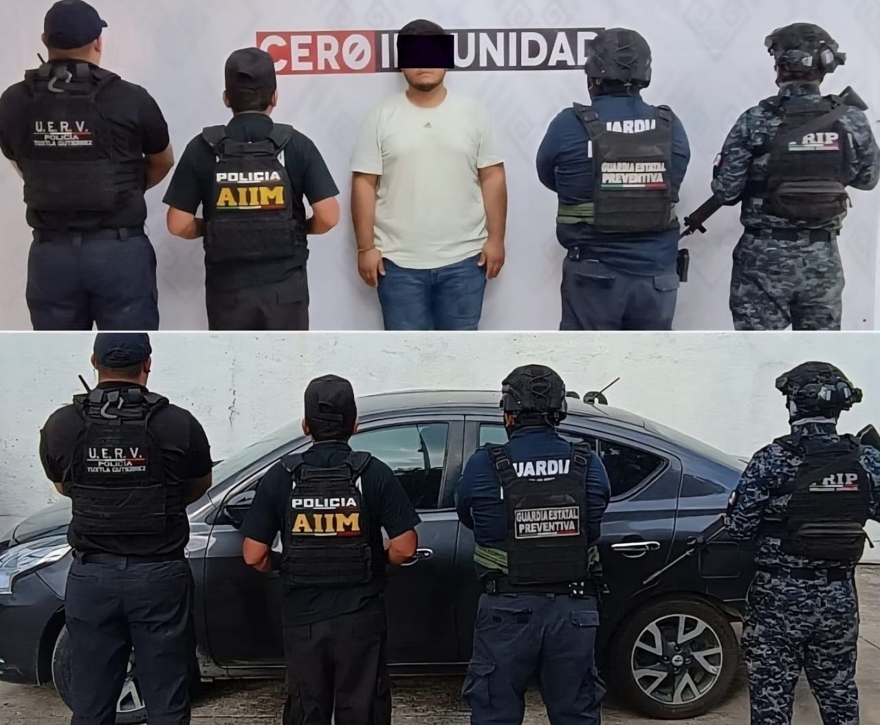 En Chiapa de Corzo, SSP y FGE detienen a masculino con vehículo con reporte de robo