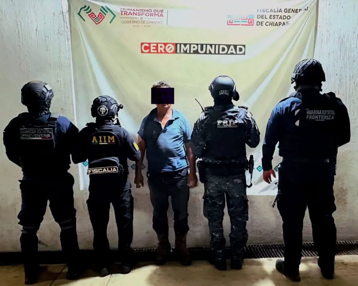 En Huehuetán, en operativo interinstitucional detienen a presunto responsable del delito de lesiones