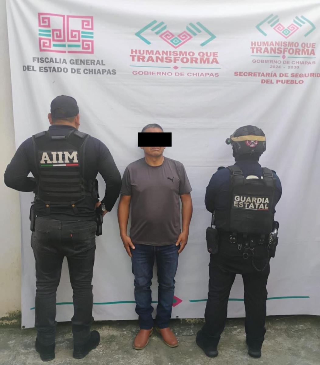 SSP y FGE detienen a masculino con vehículo con reporte de robo en la región Sierra Mariscal de Chiapas