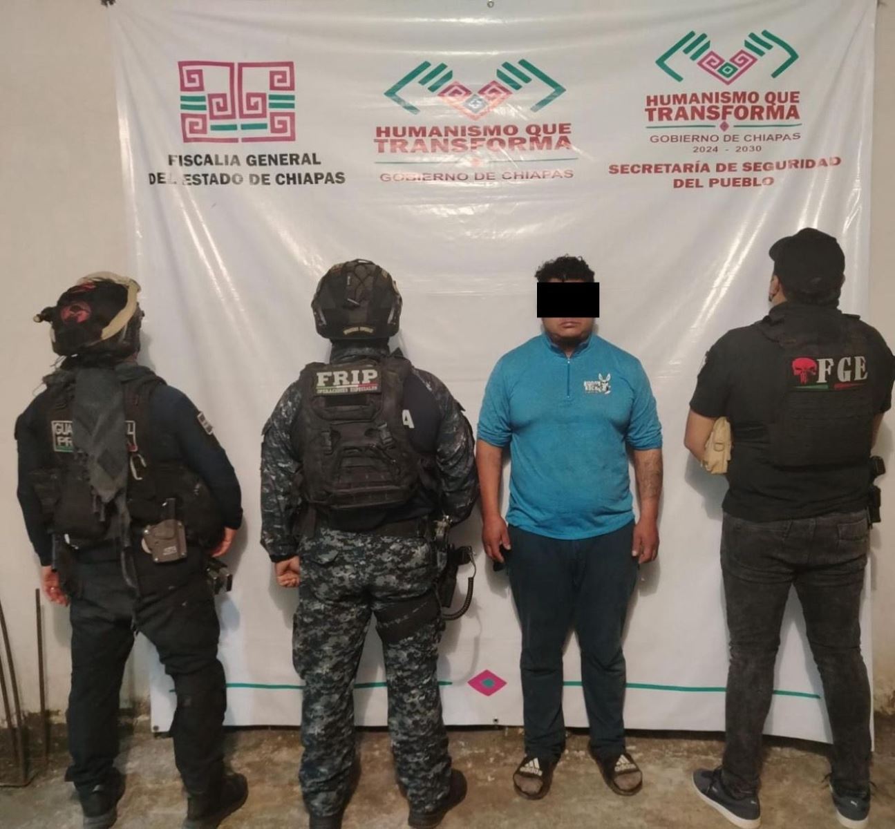 En operativo de seguridad detienen a presunto responsable del delito de violencia familiar en Frontera Comalapa