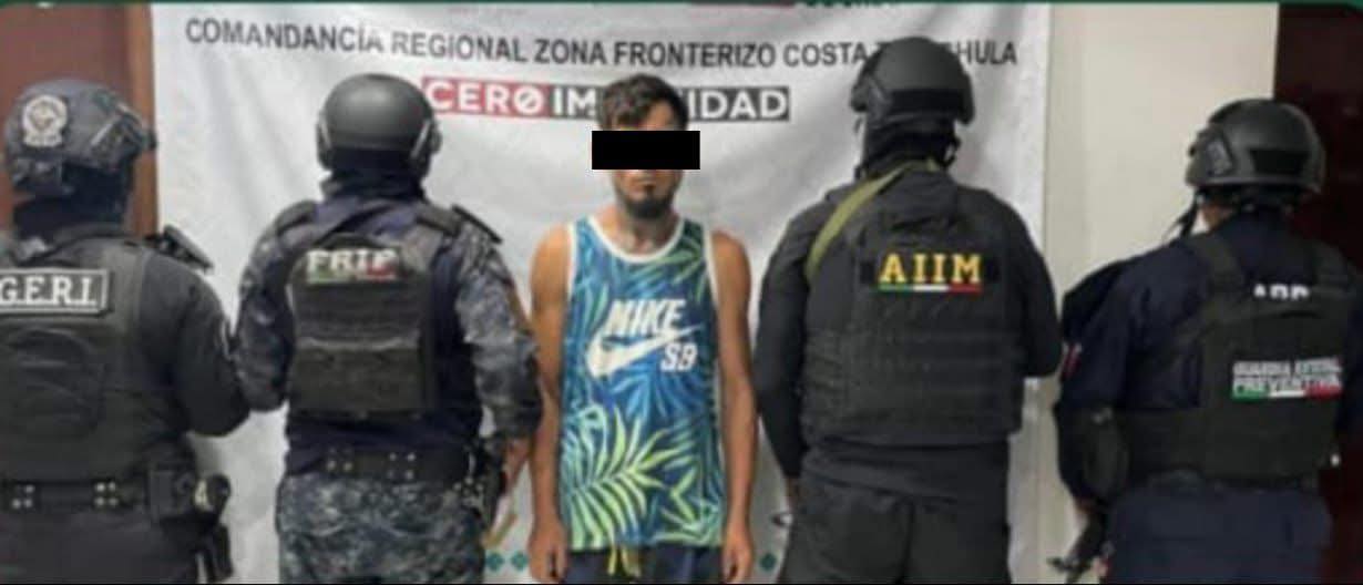 En Tapachula, el Grupo Interinstitucional aprehende a dos presuntos responsables del delito contra la salud