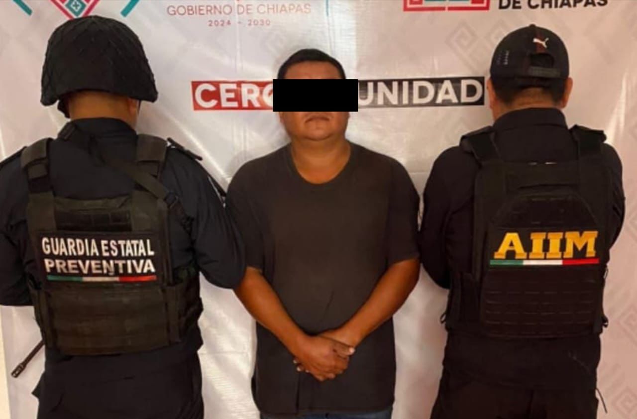 SSP y FGE aprehenden a presunto responsable de homicidio calificado en Ocosingo