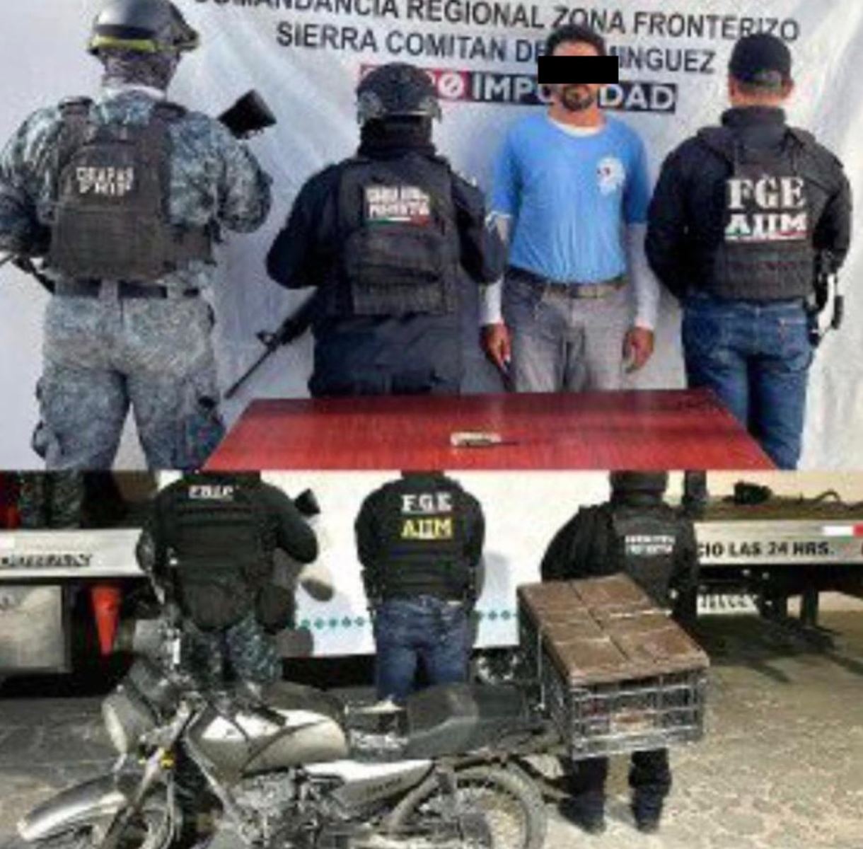 En operativo de seguridad detienen a masculino por probable delito de portación de arma