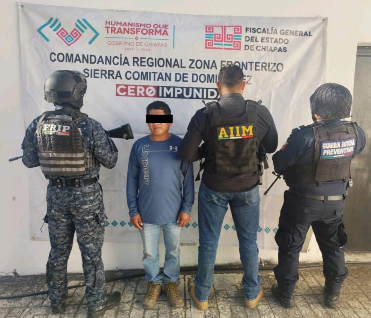 FRIP, GEP y AIIM aprehenden a presunto responsable de robo con violencia agravada