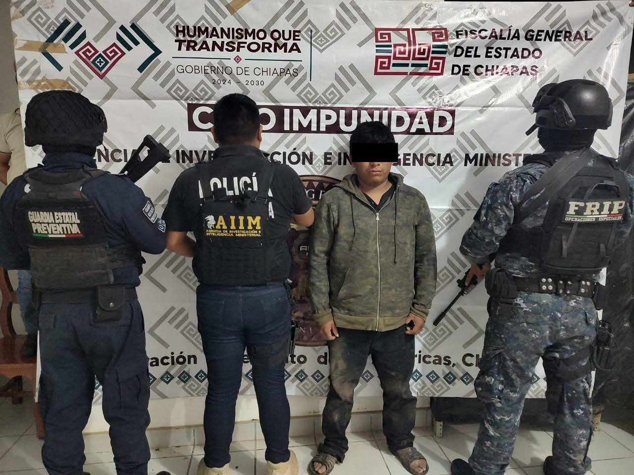 SSP, FGE y Defensa aprehenden a presunto homicida