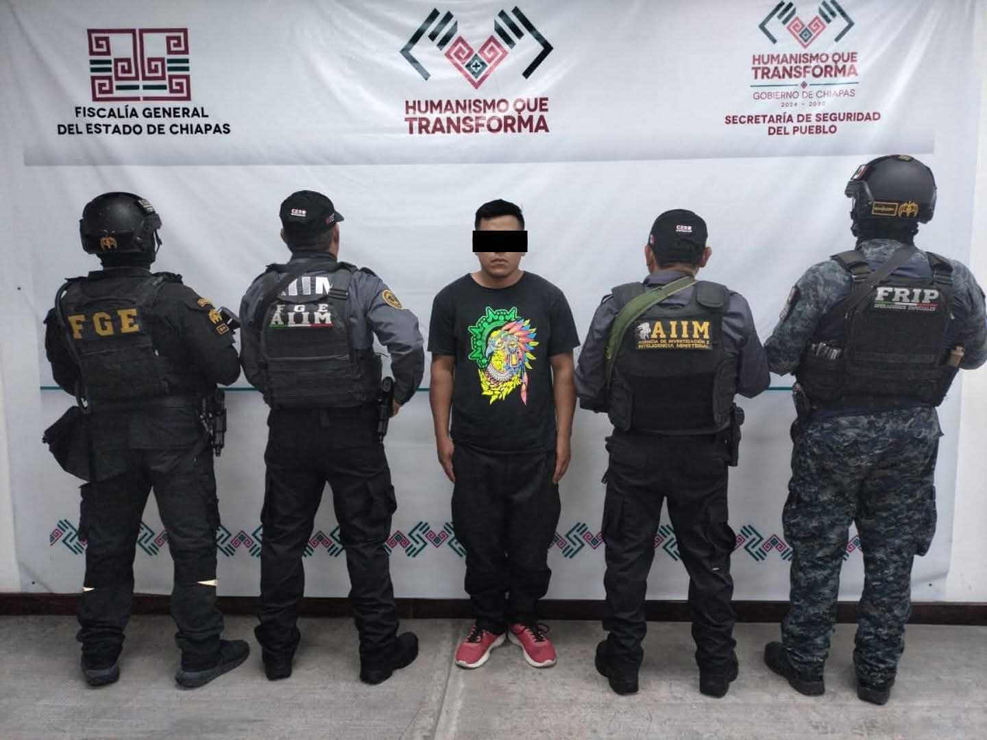 FRIP y AIIM aprehenden a presunto responsable de homicidio calificado