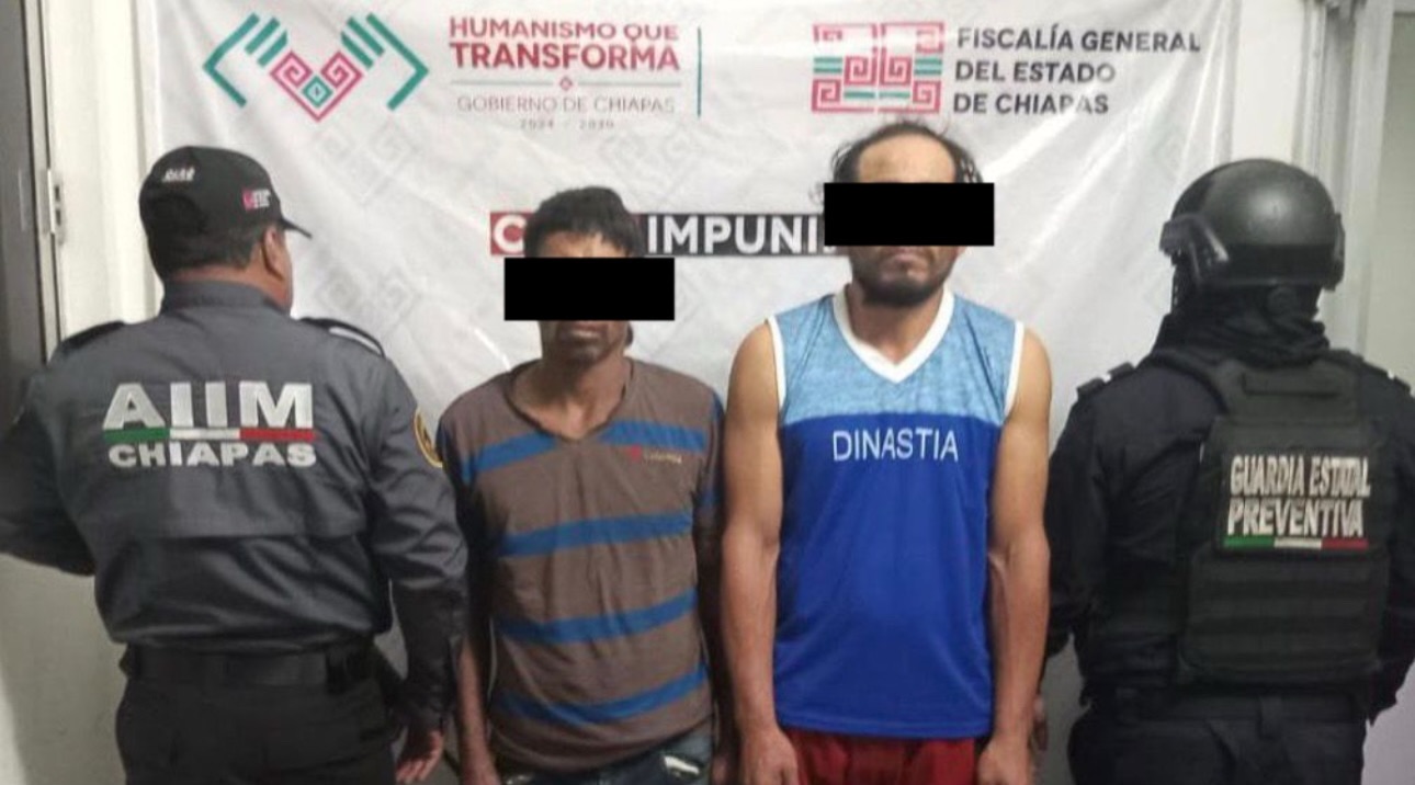 Detienen en operativo de seguridad a dos personas por el delito de lesiones en Tuxtla Gutiérrez