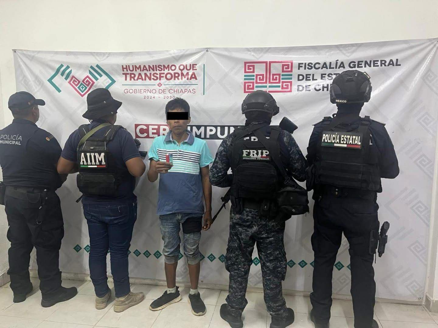 En operativo interinstitucional detienen a masculino por el posible delito de ecocidio en Villaflores.
