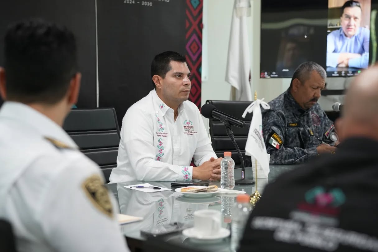 Secretario de Seguridad del Pueblo encabeza reunión con Embajada de Estados Unidos 
