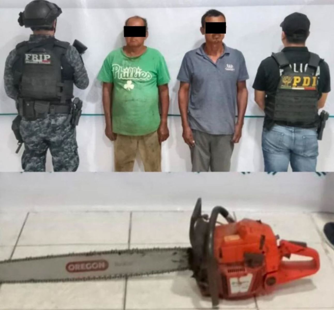 SSP y FGE detienen a masculinos por el presunto delito de ecocidio