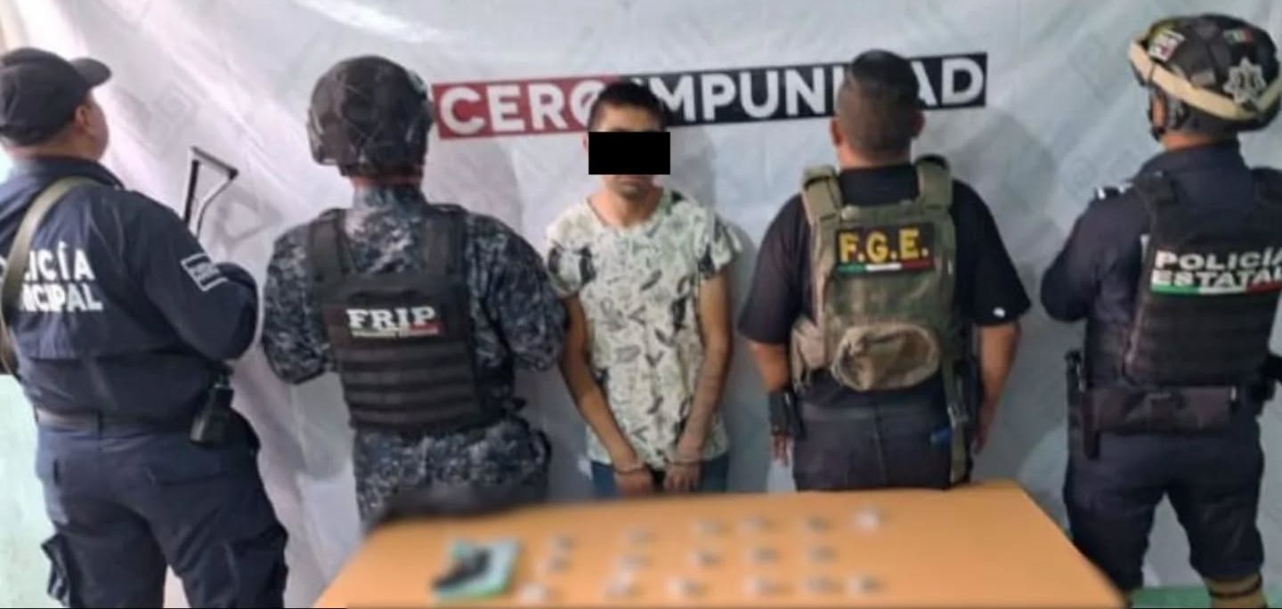 SSP y FGE detuvieron a dos presuntos narcomenudistas