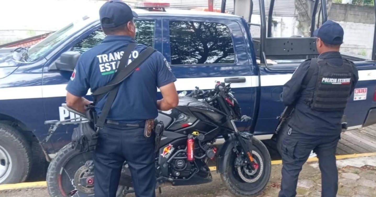 SSP y FGE recuperan motocicleta con reporte de robo  