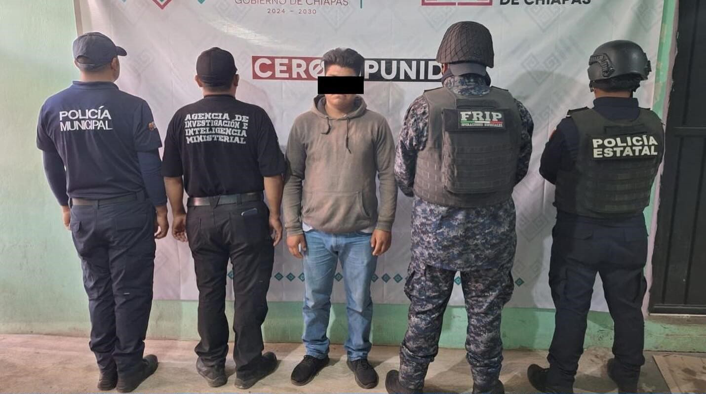 SSP y FGE detienen a masculino con vehículo con alteraciones en San Cristobal De Las Casas