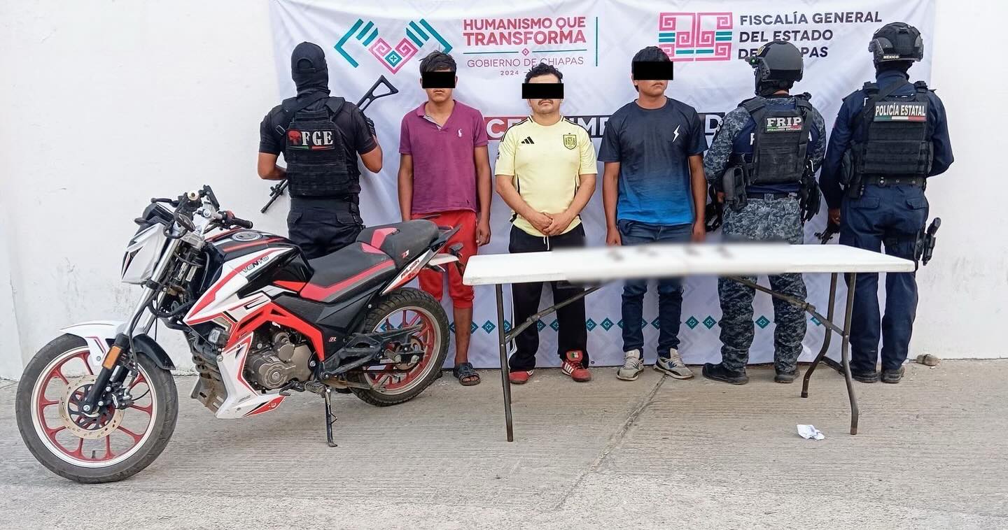 En operativos interinstitucionales detienen a tres masculinos con presuntos narcóticos en Villaflores