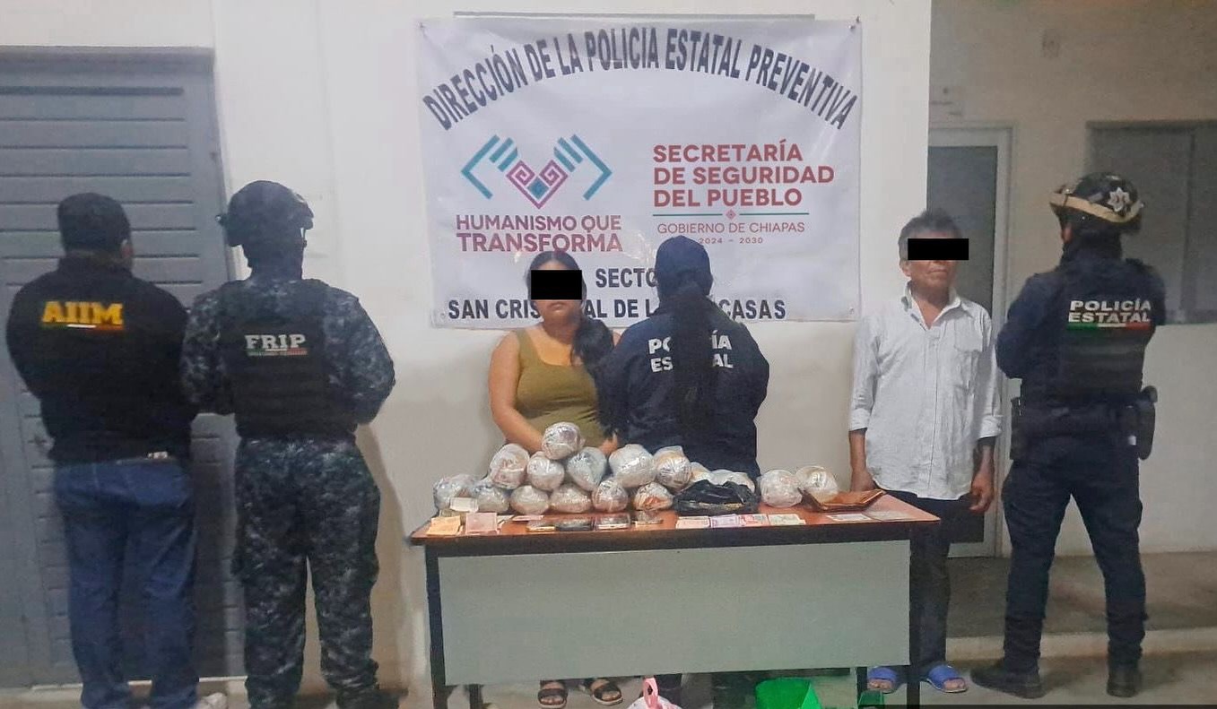 SSP y FGE detienen a cuatro personas por delitos contra la salud.