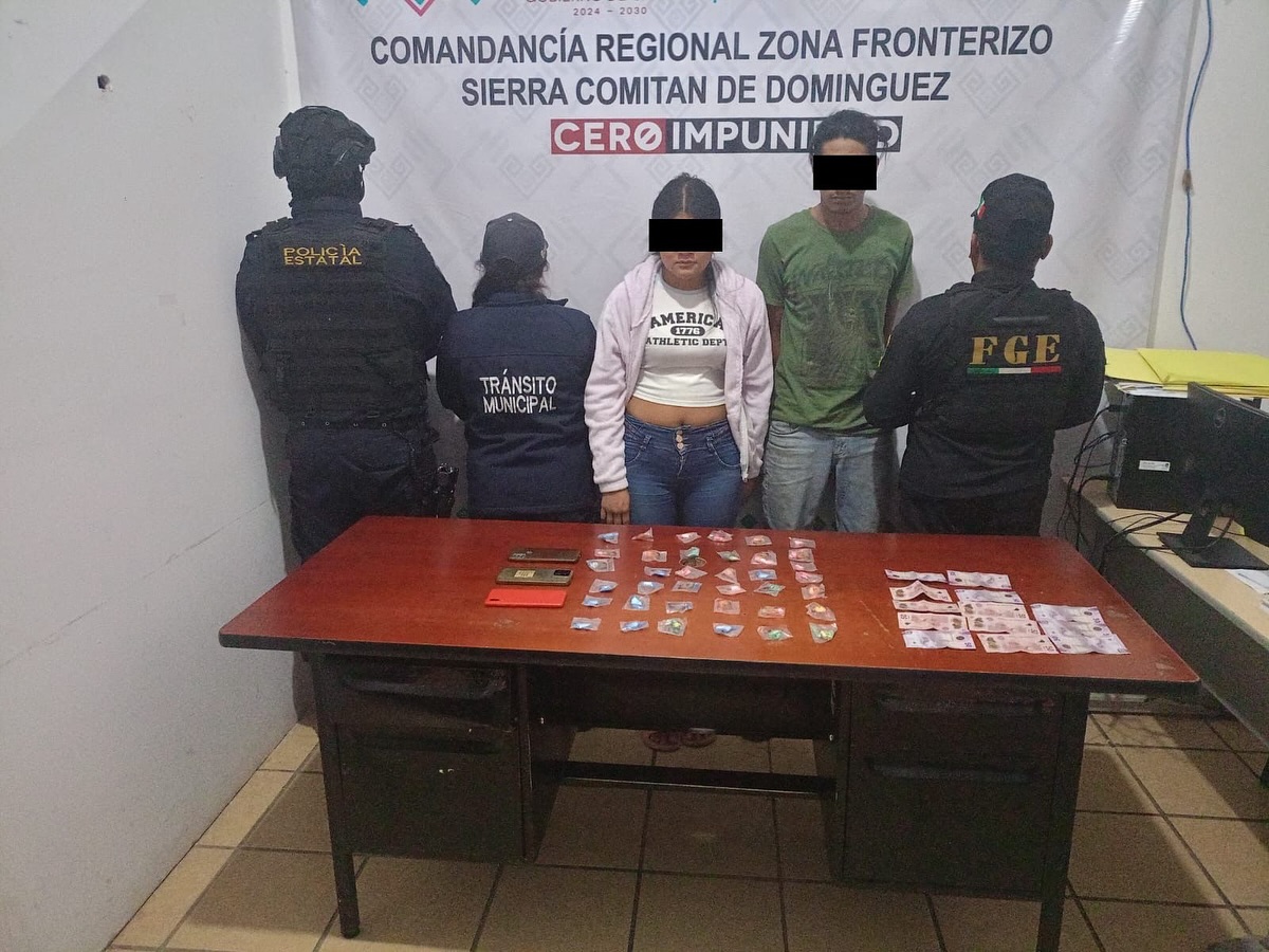 SSP y FGE detienen a presuntos narcomenudistas.