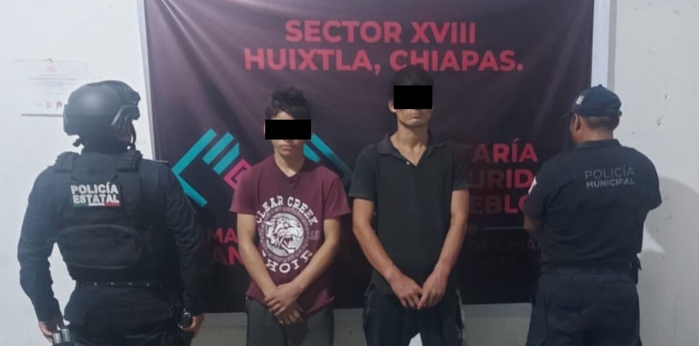 SSP y FGE detienen a 3 personas por posesión de presuntos estupefacientes en Tapachula y Acacoyagua.