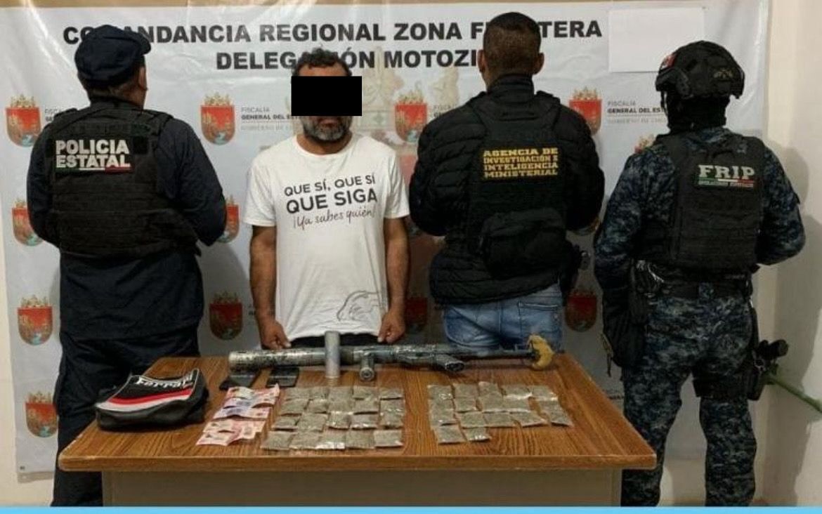 En operativo interinstitucional detienen a persona con fusil lanza granadas