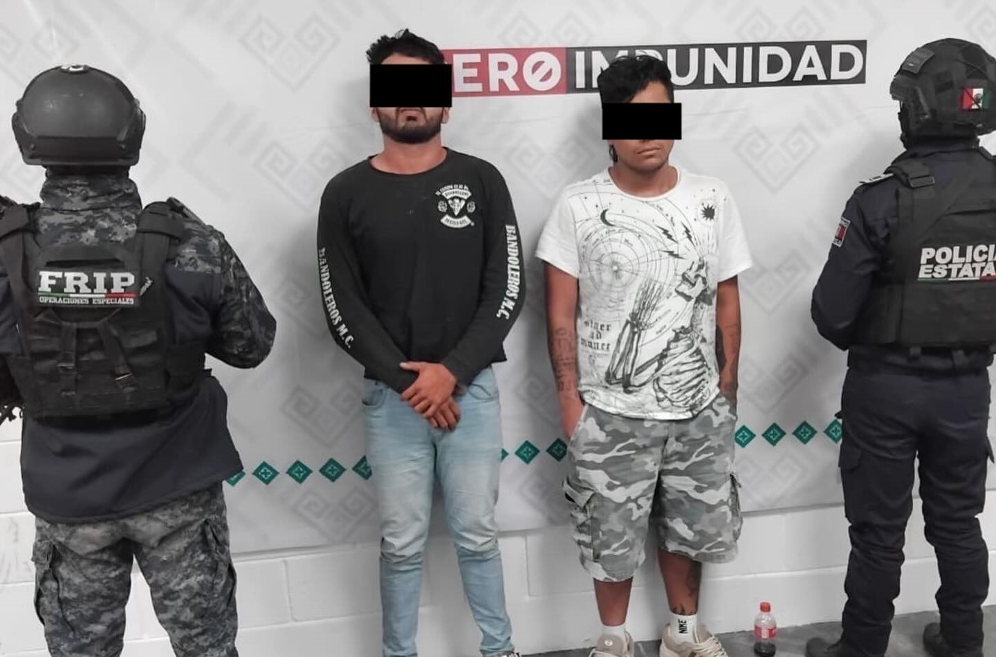 FRIP y Estatales detienen a dos personas con presuntos narcóticos en Tuxtla Gutiérrez