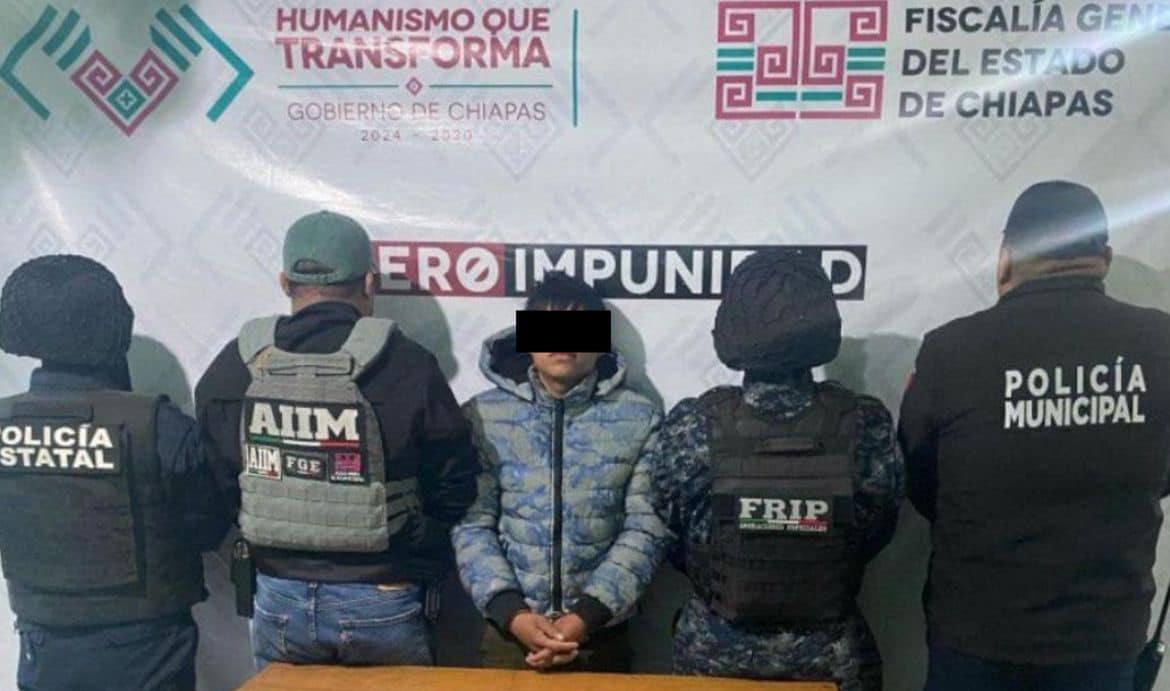 SSP y FGE aseguraron a masculino con presuntos narcóticos en San Cristóbal De Las Casas
