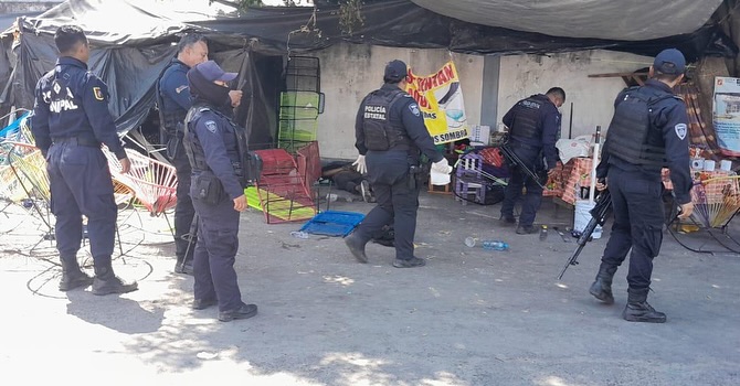SSP detiene a persona con arma blanca en Tuxtla Gutiérrez.