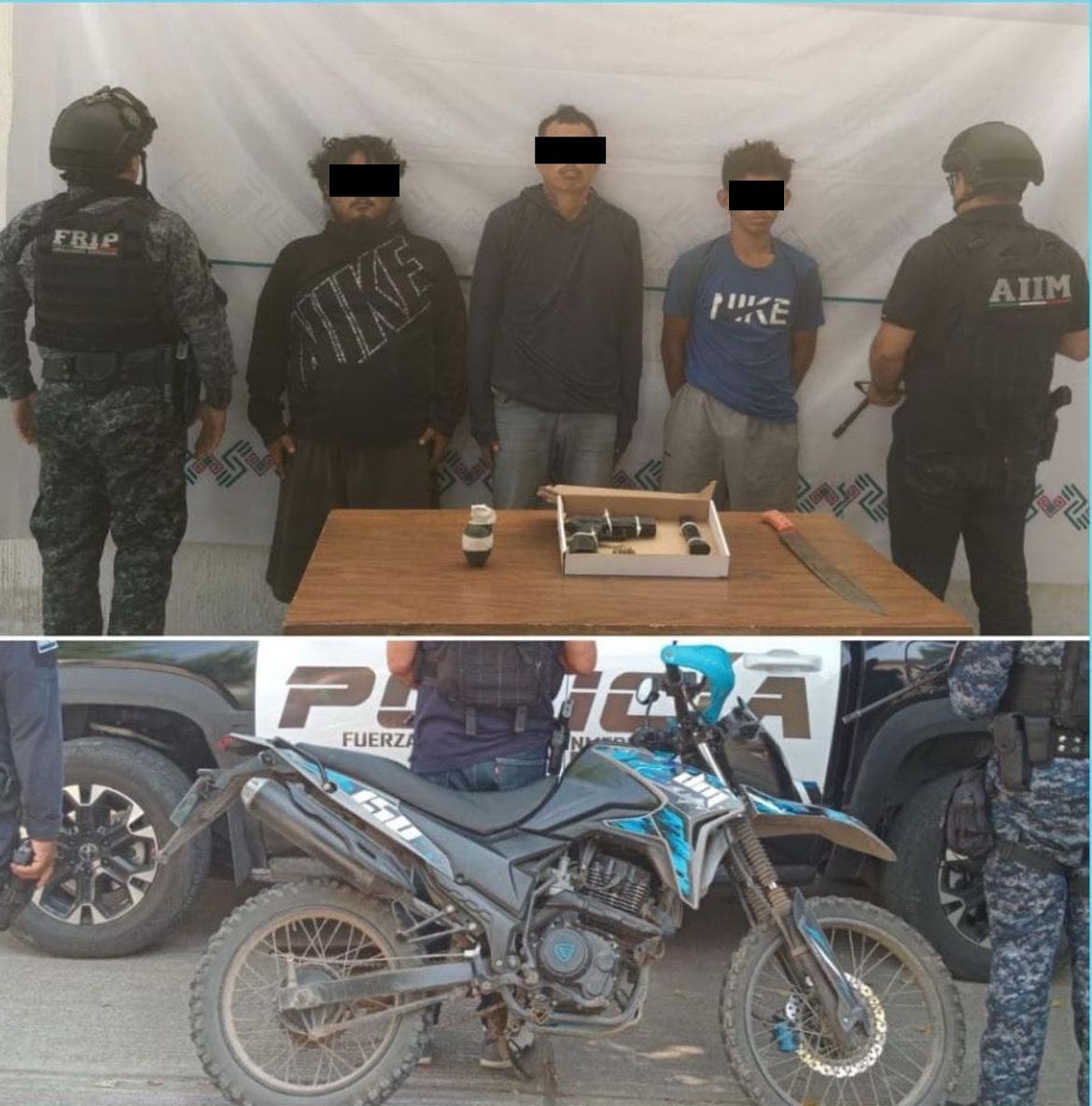 SSP y FGE detienen a cuatro personas en Tapachula y San Cristóbal De Las Casas.