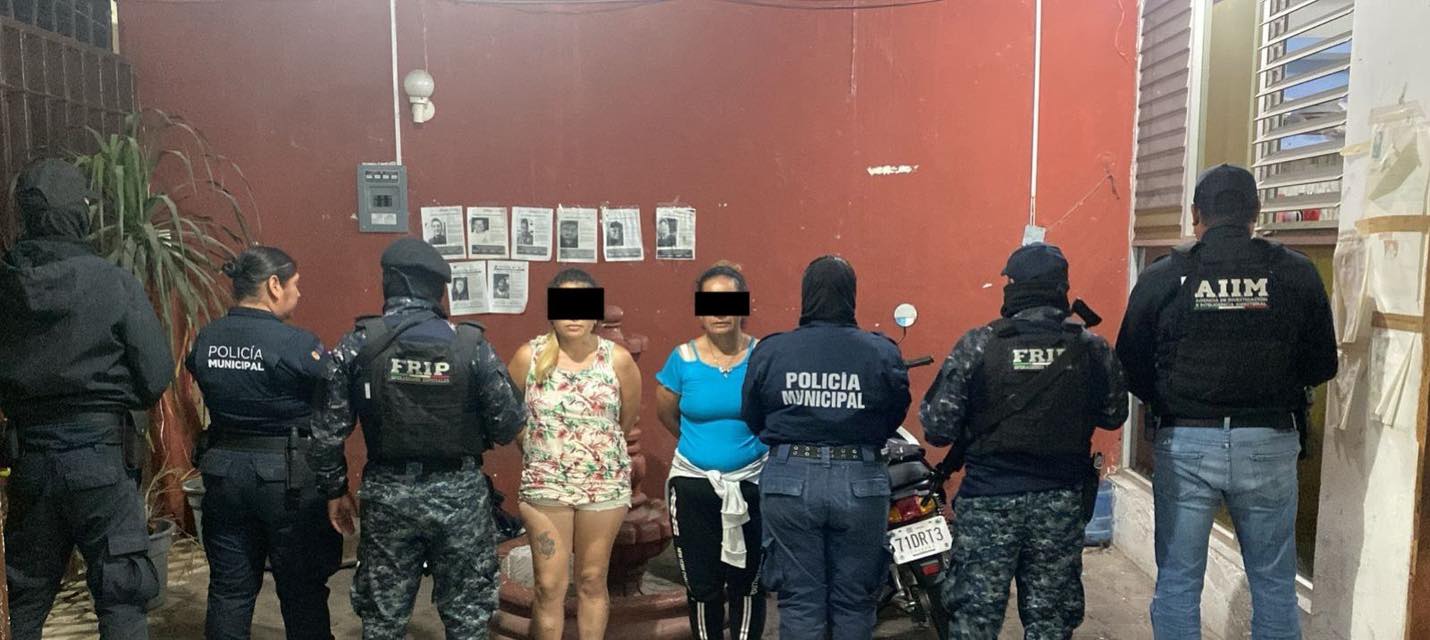 Autoridades de seguridad detienen a dos mujeres por presunto robo a casa habitación