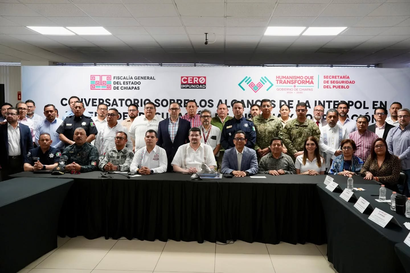 SSP, FGE e INTERPOL llevan a cabo conversatorio en materia de procuración de justicia y cooperación.